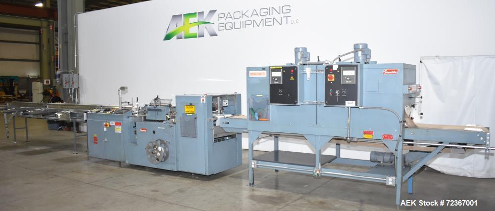 Shanklin HS1 Shrink Wrapper with Extended Infeed and Shanklin T72 Shrink Tunnel